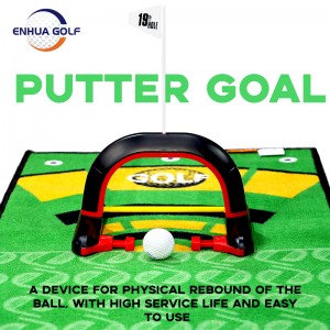 Golfträningsset av träningsmatta och automatisk bollretur, justerbar puttkopp av hög kvalitet