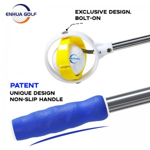 8-teiliger Golfball-Retriever Teleskop-Golfball erweiterbare Picker-Werkzeuge Tragbares Outdoor-Trainingszubehör