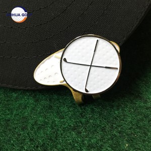 Vairumtirdzniecība metāla magnētisko bumbiņu marķiera cepures klipu komplekts golfam un cepuru klipu komplekts
