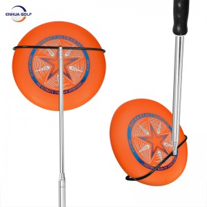 Engros Disc Golf Retriever Utvidbar bærbar Telescoping Disc Pole Retriever 3 i 1 gripeverktøy med krok utvides til 12 fot for utendørssport