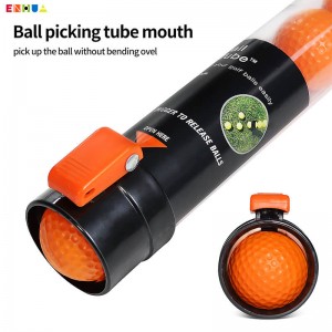 Pasokan Pabrik OEM/ODM Plastik Transparan Bola Golf Retriever Picker Grabber dengan 21 pcs Praktek PU Balls Pack