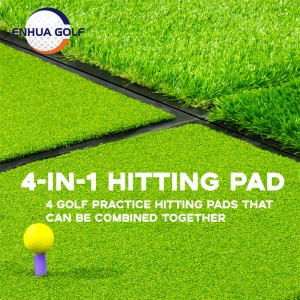 Super veľké super odolné protišmykové kombinované šitie Golf Hitting Mat golf Pratice mat 5FT*5FT