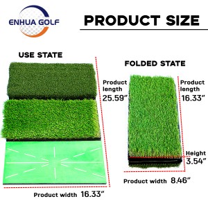 Tappetino da golf |Esclusivo tappeto erboso da impatto con tappetino da allenamento in erba sintetica di alta qualità