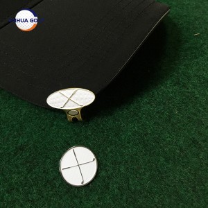 Lag luam wholesale Hlau Sib Nqus Pob Marker Hat Clip Set rau Golf thiab Hat Clip Set