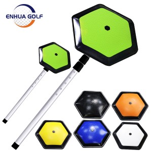 4 Wheels Casting Golf Gift Metal Blue Golf Travel Bag Support Rod System Pole with Golf Cover Bag
