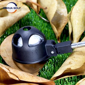 Jauns portatīvais teleskopiskais golfa bumbiņu retrīvera savācējs Grabber automātiskās slēdzenes lāpstiņas dizains
