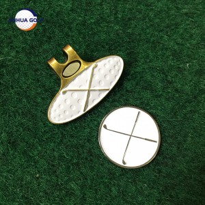 Wholesale metal mayetik boul Marker chapo Clip Set pou Golf ak Hat Clip Set
