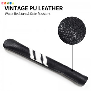 සුපිරි උසස් තත්ත්වයේ Custom Pu Leather Golf Alignment Stick Cover Alignment Stick Protector headcover අවම වශයෙන් කූරු 3ක් තබා ගන්න