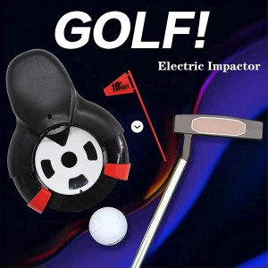 გოლფის ავტომატური დაბრუნების თასი შიდა გოლფის ბურთის პლასტიკური პუტის დაბრუნების მოწყობილობა