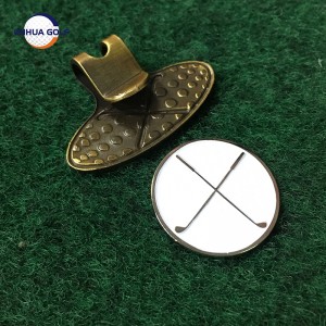 Grosir Metal Magnetic Ball Marker Hat Clip Set untuk Golf dan Hat Clip Set