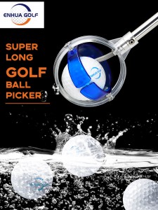 8 բաժին Golf Ball Retriever Telescopic Golf Ball Extandable Picker Tools Դյուրակիր բացօթյա մարզումների պարագաներ