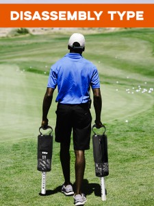 Luksusa soma golfa bumbiņu retrīvera rūsas necaurlaidīga alumīnija vārpsta un rokturis (tur 75 bumbiņas) golfa savācējs