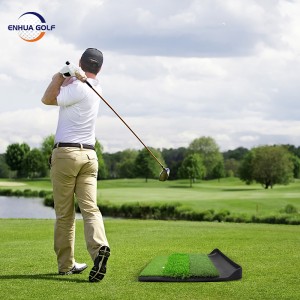 Seneste udgivelses patenterede design Håndholdt Portable Grip Golf-slåmåtte med Bakke 3 græskombination pålidelig Producent