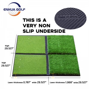 Надзвичайно великий, надміцний, протиковзкий, комбінований зшитий килимок для гольфу Тренувальний килимок для гольфу 5 футів*5 футів