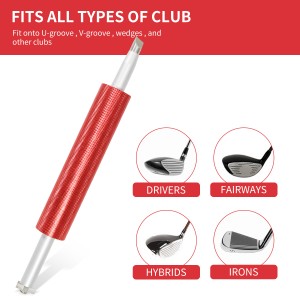 Новітній дизайн Точилка для чищення гольф-клубів Багатофункціональна точилка для канавок для гольфу Putter Магнітна накладка Підходить для U/V-подібних канавок