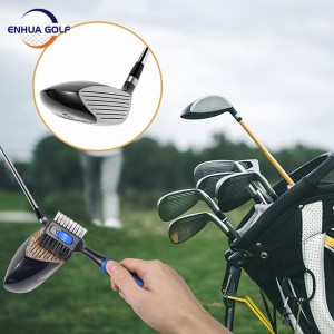 Fa'afou fou la'ititi māmā Stylish Golf Club Brush Magnetic clip Clubber Cleaning Tools Golf Cart Putter Brush High Quality