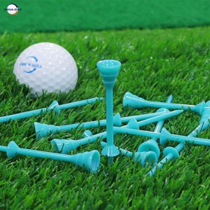 OEM 83mm PC Plastic Golf Tee ලාභ තොග Crystal Super Thin Golf Tee Factory Supply Golf tees කල් පවත්නා පරිසර හිතකාමී
