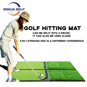 සුපිරි විශාල සුපිරි කල් පවතින ස්ලිප් රහිත සංයෝජනයක් මැහුම් Golf Hitting Mat ගොල්ෆ් Pratice mat 5FT*5FT