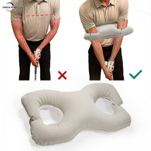 Shitje e nxehtë OEM Korrigjues i pozicionit të lëvizjes së golfit OEM Trajner i lëkundjes së golfit Praktikoni rregullimin e gjestit të jastëkut ajror Rregullimi i shtrirjes korrigjimi Mjeti ndihmës trajnimi Pajisje ndihmëse për golfin