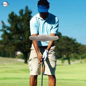 Karstā izpārdošana OEM golfa šūpoļu pozas korektors golfa šūpoļu trenažieris, praktizējošais žests gaisa spilvena regulēšana, izlīdzināšanas korekcijas rīks, apmācības palīglīdzeklis, golfa spēlēšanas piederums