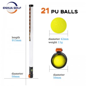 نئون رليز شفاف پلاسٽڪ گولف بال ريٽريور چنيندڙ گريبر The Practice Stick Ball Shagger / Retriever