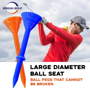 Didelio kaušelio 83 mm golfo trišakio gamintojo pigus individualus logotipo atspaudas, lankstus 3 aukštų trisluoksnis puodelis