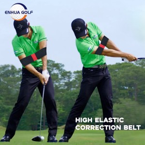 Engros oem golf handling korrektion bælte tilpasset Arm Træningshjælpemidler Golf Swing Trainer tilbehør