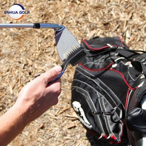 Ehhua Golf Club Brushes Cleaners Cleaners Cleaners with 2 Ft вовлекувачки поштенски алуминиумски карабин