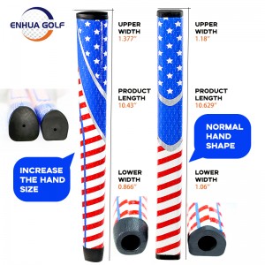 Sêwirana nû OEM Super Putter Grip Manufacturer Golf Glub Accessories Leather Golf Putter Grip Pure Handmade Club Grips
