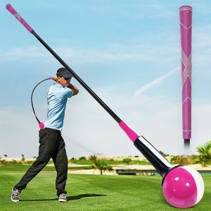 Millor venut a Amazon OEM/ODM Pink White Lady Professional Golf Swing Grip Warm Up Stick Practice Club per a entrenador de swing de golf
