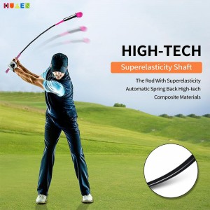 Bästsäljande på Amazon OEM/ODM Pink White Lady Professional Golf Swing Grip Warm Up Stick Practice Club for Golf Swing Trainer