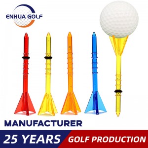 Veleprodajni natisnjen logotip po meri Nova oblika Debela 83 mm debela kljukica za golf majico Golf Tee Plastične majice za golf Super fine in nizke odpornosti