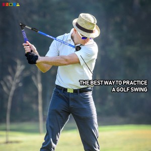 Hot-verkafen Golf Swing Upassung Ausrichtung Korrektur Tool Guide Trainer Hëllef Smart Home Golf Simulator Stick Trainer Analyzer