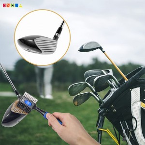 OEM/ODM New Release Mini Lightweight Stylish Golf Club Brush Magnetic clip Clubber Cleaning Tools Golf Cart Putter Brush උසස් තත්ත්වයේ