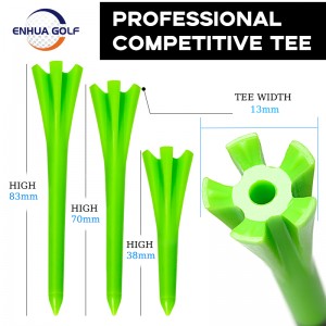 Gratis prøve tilpasset logo best for selger unike 83 mm gummi golf-t-skjorter