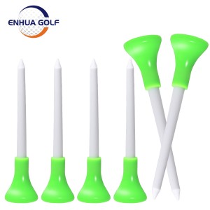 Uppgradera Okrossbar 83 mm Big Cup Plast Golf Tees 3 1/4 tum Minska friktion Side Spin Tee för golfträning