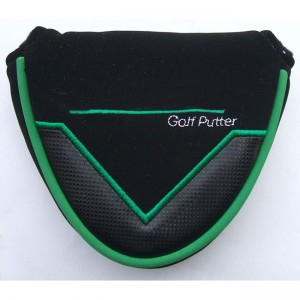 Golf blade putter headcover green Custom logo golf putter