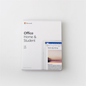 Microsoft Office 2019 Home and Student retail key card box