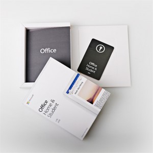 Microsoft Office 2019 Home and Student retail key card box