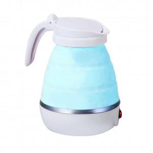 Electric Kettle Fold-able Silicone Portable Water Kettle 600ml Mini Small Electric Kettles