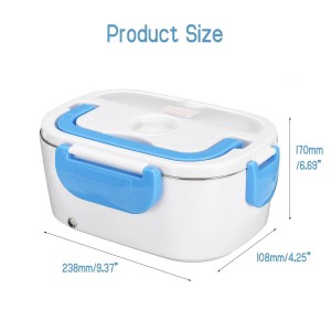 Electric Heating Lunch Box Car + Home 2 In 1 Portable Stainless Steel Liner Bento Lunchbox