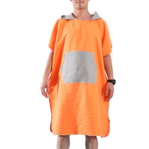 Oanpaste Beach Surf Swim Diving Hooded Poncho Changing Towel