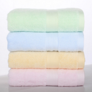 Bamboo luxury towel organic bath towel customized logo