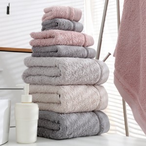 Conxuntos de toallas de baño toallas de baño de algodón de luxo 100% algodón logotipo personalizado