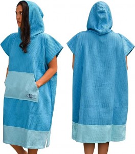 100% Cotton Towel Poncho Beach Towel ສໍາລັບ surf ແລະເຮືອ