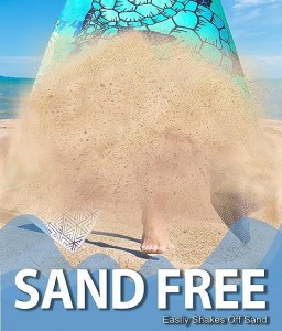 Πετσέτες θαλάσσης χωρίς μικροΐνες χωρίς άμμο Πετσέτες θαλάσσης γρήγορου στεγνώματος για ενήλικες