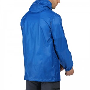 Waterproof Outdoor Walking Packaway Jaket entheng karo Custom Logo