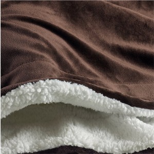 Tykke kastetæpper Blød fluffy plys flannel komponerende sherpa fleece