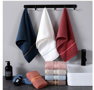 100% Cotton Towel Malambot at Absorbent Premium Quality Perpekto para sa Pang-araw-araw na Paggamit