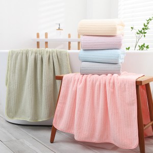 Koraalfleece handdoek70*140CM Zeer absorberende badhanddoeken